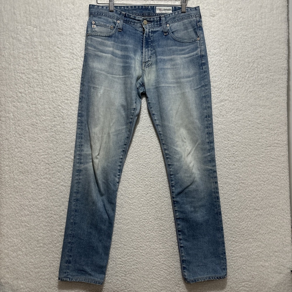 AG-ED Men's Jeans Size 31 The Tellis Modern Slim Fit Light‎ Wash Blue Denim